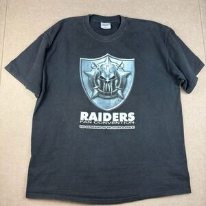 Raiders Shirt Men’s XL Black Fan Convention Sitting Reaper Football‎ Graphic Tee